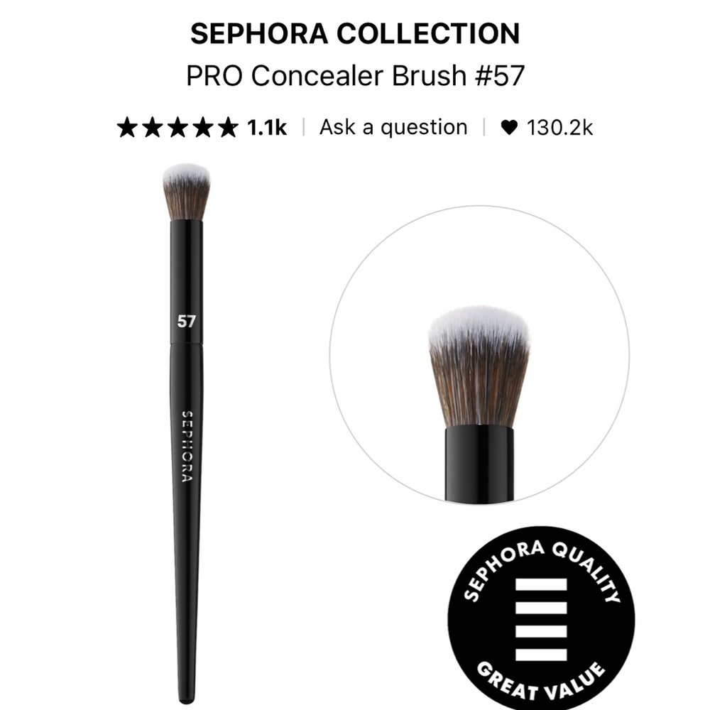 🆕 Sephora PRO Concealer Brush #57